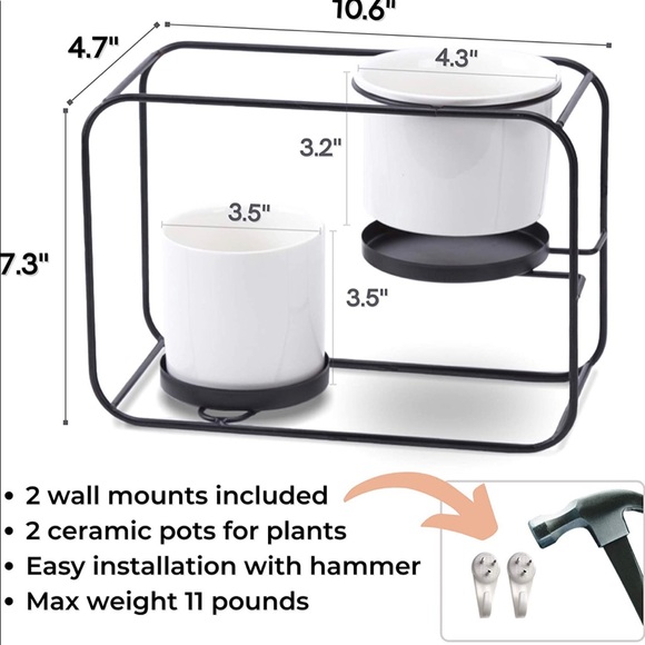 Wall Planters Modern Design Wall Plant Holder - Picture 4 of 7